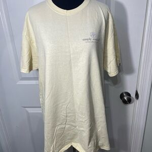 Simply Southern Womens  Shirt Size Large Yellow CB-AQ